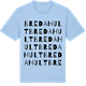 Blue Soul t-shirt med Bredahult ordlek t-shirt