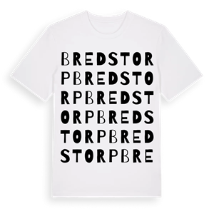 Bredstorp ordlek t-shirt – ekologisk bomull t-shirt från Pinshirt
