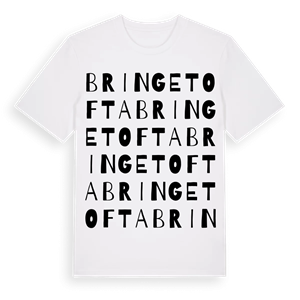 Bringetofta ordlek t-shirt – ekologisk bomull t-shirt från Pinshirt