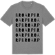 Mid Heather Gray t-shirt med Broarp ordlek t-shirt