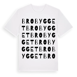 Brobygget ordlek t-shirt – ekologisk bomull t-shirt från Pinshirt