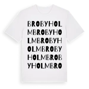 Brobyholm ordlek t-shirt – ekologisk bomull t-shirt från Pinshirt