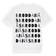 White t-shirt med Broddanäs ordlek t-shirt