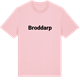 Pink Cotton t-shirt med Broddarp fetstil t-shirt