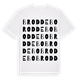 White t-shirt med Broddebo ordlek t-shirt