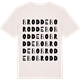 Vintage White t-shirt med Broddebo ordlek t-shirt
