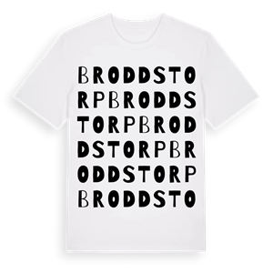 Broddstorp ordlek t-shirt – ekologisk bomull t-shirt från Pinshirt