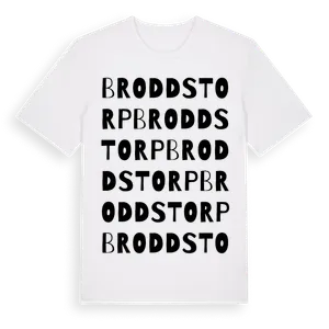 Broddstorp ordlek t-shirt – ekologisk bomull t-shirt från Pinshirt
