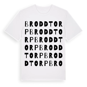 Broddtorp ordlek t-shirt – ekologisk bomull t-shirt från Pinshirt