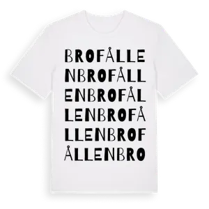 Brofållen ordlek t-shirt – ekologisk bomull t-shirt från Pinshirt