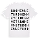 White t-shirt med Brohemmet ordlek t-shirt
