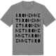 Mid Heather Gray t-shirt med Brohemmet ordlek t-shirt