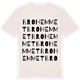 Vintage White t-shirt med Brohemmet ordlek t-shirt