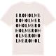 Vintage White t-shirt med Broholm ordlek t-shirt