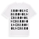 Broholmen ordlek t-shirt