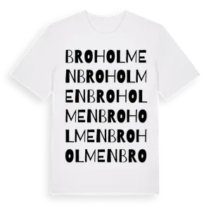 Broholmen ordlek t-shirt – ekologisk bomull t-shirt från Pinshirt