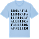 Blue Soul t-shirt med Brokafall ordlek t-shirt