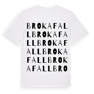 Brokafall ordlek t-shirt – ekologisk bomull t-shirt från Pinshirt