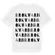 White t-shirt med Brokvarn ordlek t-shirt