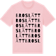 Pink Cotton t-shirt med Broslätt ordlek t-shirt