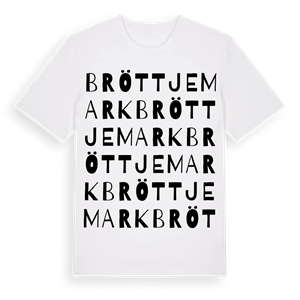 Bröttjemark ordlek t-shirt – ekologisk bomull t-shirt från Pinshirt