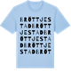 Blue Soul t-shirt med Bröttjestad ordlek t-shirt