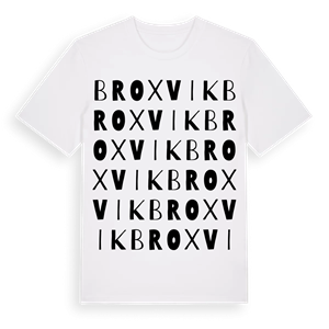Broxvik ordlek t-shirt – ekologisk bomull t-shirt från Pinshirt