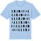 Blue Soul t-shirt med Brudahall ordlek t-shirt
