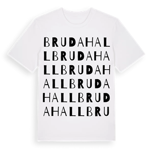 Brudahall ordlek t-shirt – ekologisk bomull t-shirt från Pinshirt