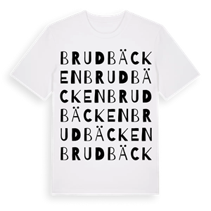 Brudbäcken ordlek t-shirt – ekologisk bomull t-shirt från Pinshirt