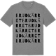 Mid Heather Gray t-shirt med Brudkärret ordlek t-shirt