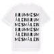 White t-shirt med Brummesmålen ordlek t-shirt