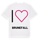 Jag älskar Brunefall t-shirt stort tryck