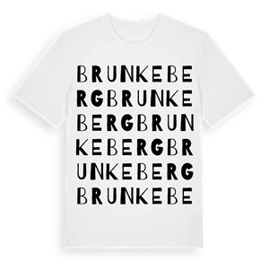 Brunkeberg ordlek t-shirt – ekologisk bomull t-shirt från Pinshirt