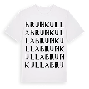 Brunkulla ordlek t-shirt – ekologisk bomull t-shirt från Pinshirt