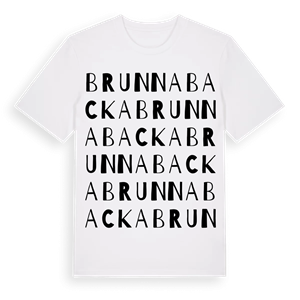 Brunnabacka ordlek t-shirt – ekologisk bomull t-shirt från Pinshirt