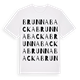 Brunnabacka ordlek t-shirt