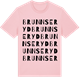 Pink Cotton t-shirt med Brunnseryd ordlek t-shirt