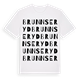 White t-shirt med Brunnseryd ordlek t-shirt