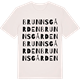 Vintage White t-shirt med Brunnsgården ordlek t-shirt