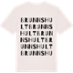 Vintage White t-shirt med Brunnshult ordlek t-shirt