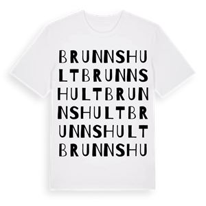 Brunnshult ordlek t-shirt – ekologisk bomull t-shirt från Pinshirt