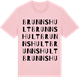 Pink Cotton t-shirt med Brunnshult ordlek t-shirt