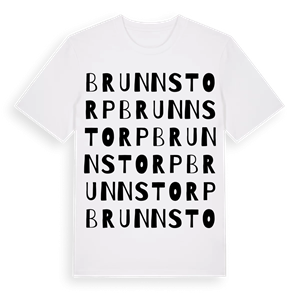 Brunnstorp ordlek t-shirt – ekologisk bomull t-shirt från Pinshirt
