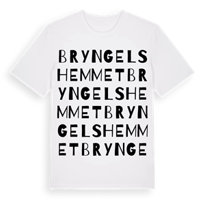 Bryngelshemmet ordlek t-shirt – ekologisk bomull t-shirt från Pinshirt