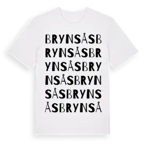Brynsås ordlek t-shirt – ekologisk bomull t-shirt från Pinshirt