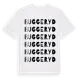 White t-shirt med Buggeryd ordlek t-shirt