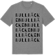 Mid Heather Gray t-shirt med Bullbäcken ordlek t-shirt