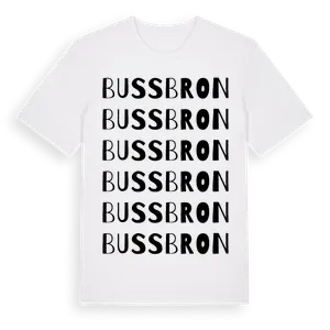 Bussbron ordlek t-shirt – ekologisk bomull t-shirt från Pinshirt