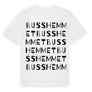 Busshemmet ordlek t-shirt – ekologisk bomull t-shirt från Pinshirt